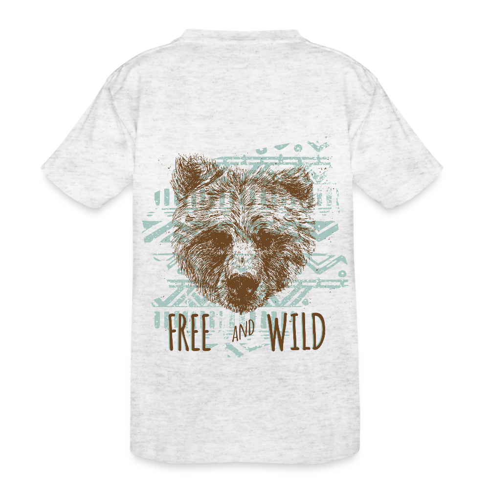 Kinderen Heavy Cotton T-shirt - heather wit