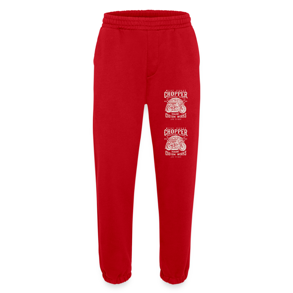 Heavyweight organic joggingbroek made in EU - rood