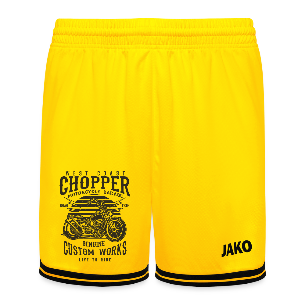 JAKO Kinderbasketbalshort Center 2.0 - geel/zwart