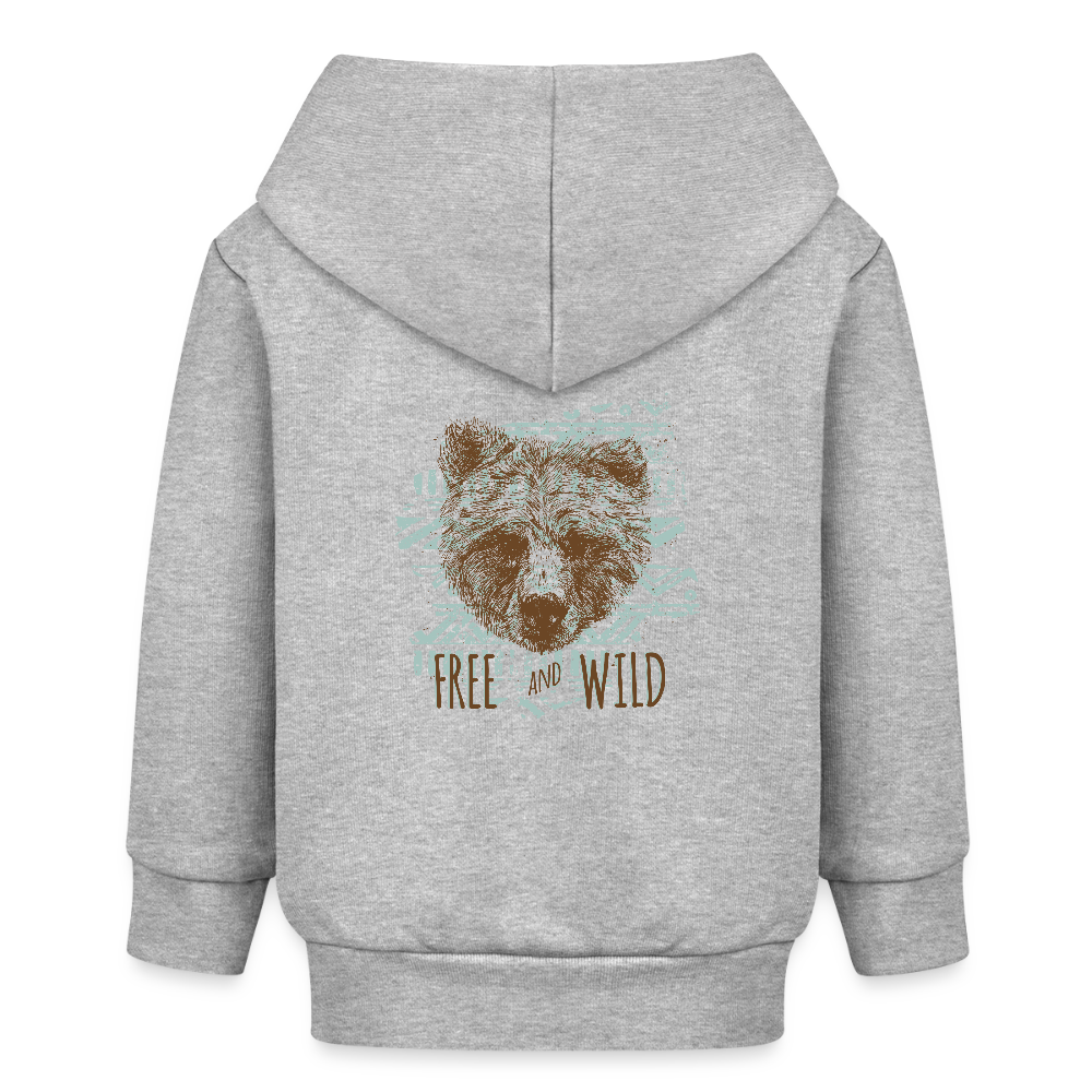 Stanley/Stella Bio zip-hoodie BABY CONNECTOR - grijs gemêleerd
