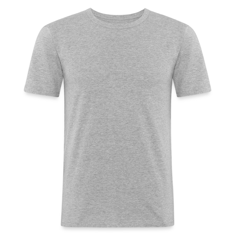 Mannen slim fit T-shirt - grijs gemêleerd