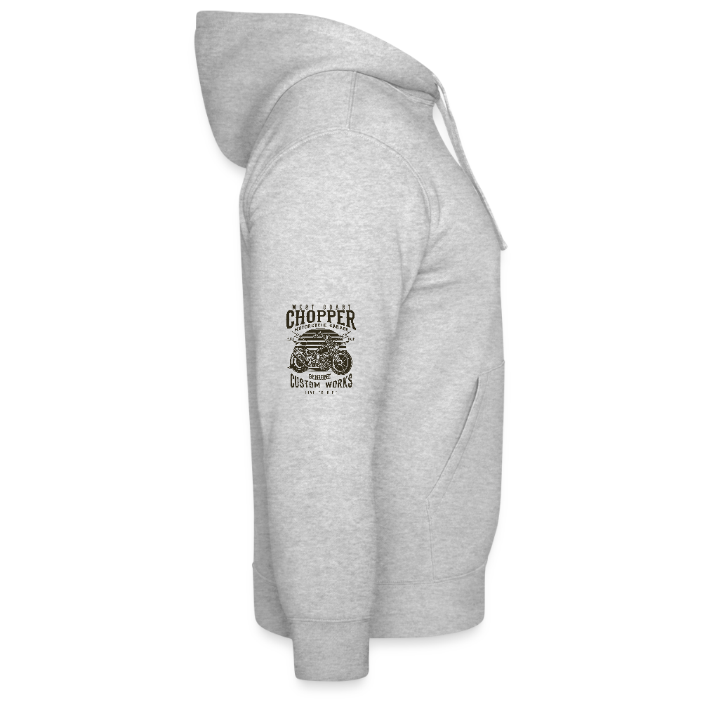 Mannenhoodie van Russell - grijs gemêleerd