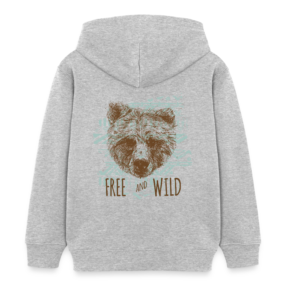 Stanley/Stella Kinder-bio-hoodie Mini Cruiser - grijs gemêleerd