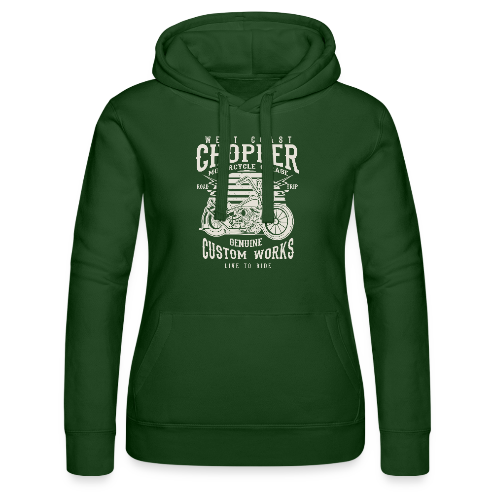 Vrouwenhoodie van Russell - bottlegreen