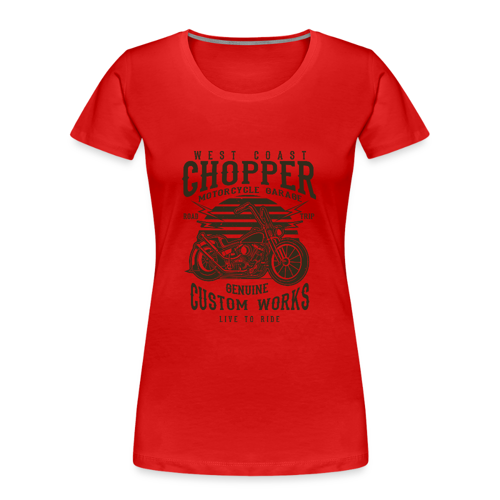 Vrouwen premium bio T-shirt - rood