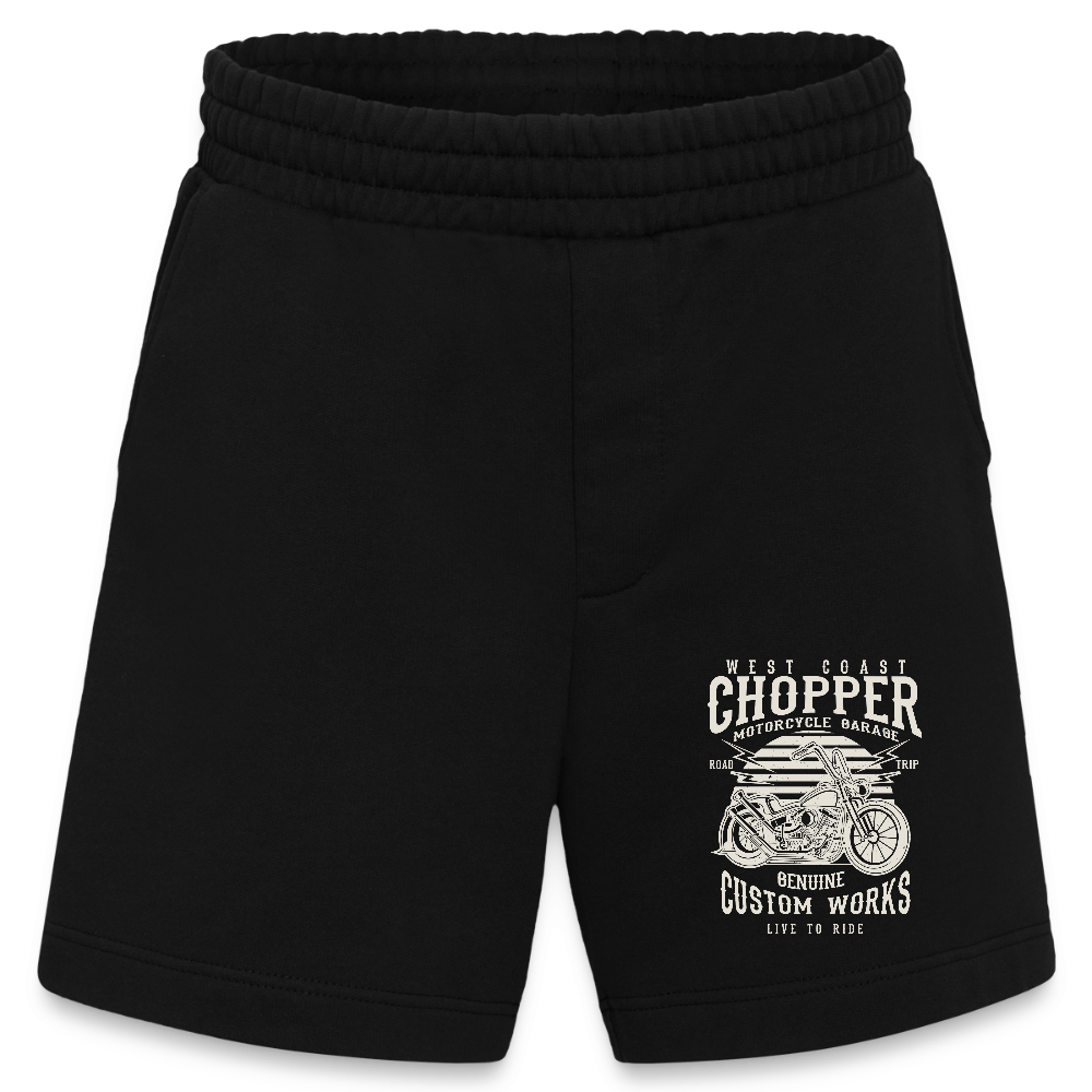 Heavyweight organic shorts made in EU - SOLID BLACK