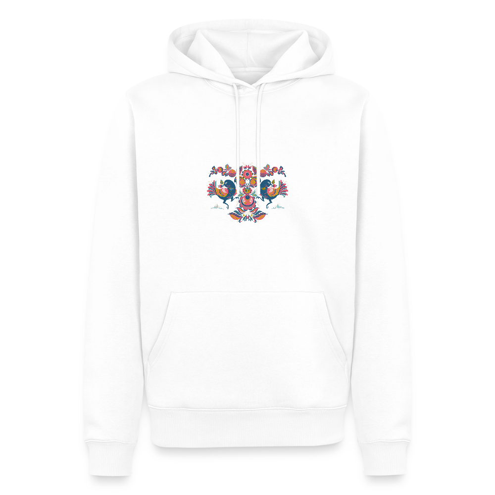 Mannen Premium hoodie - wit