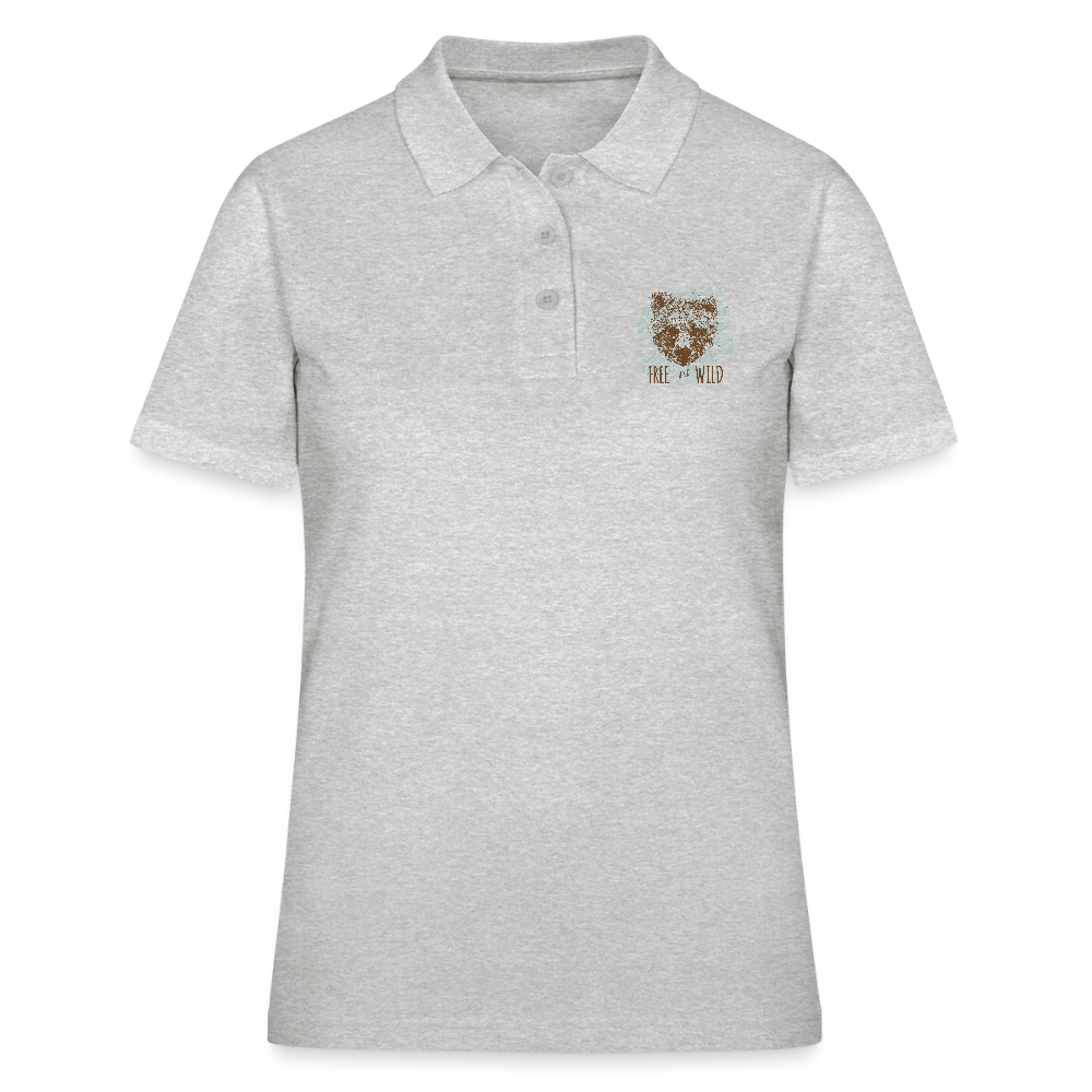 Women's Polo Shirt - grijs gemêleerd