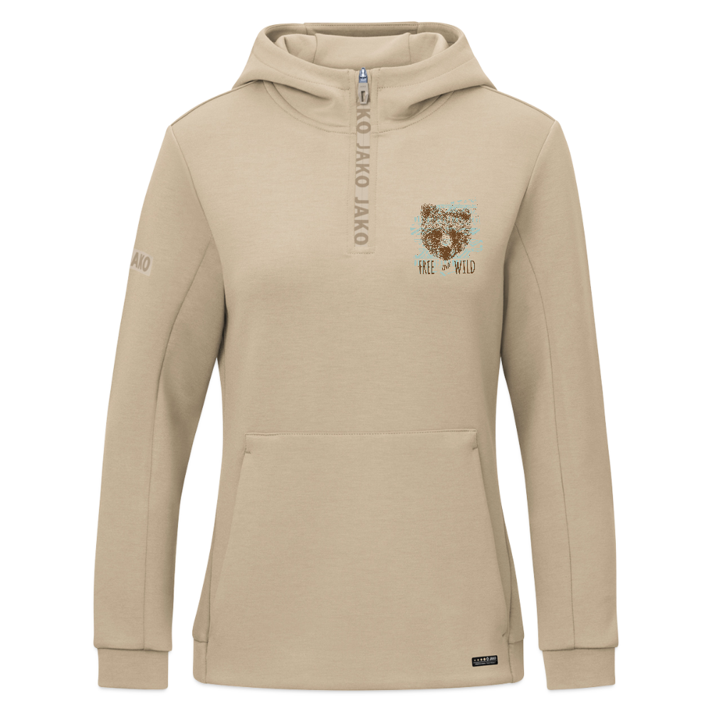 JAKO Vrouwen ziphoodie Pro Casual - beige