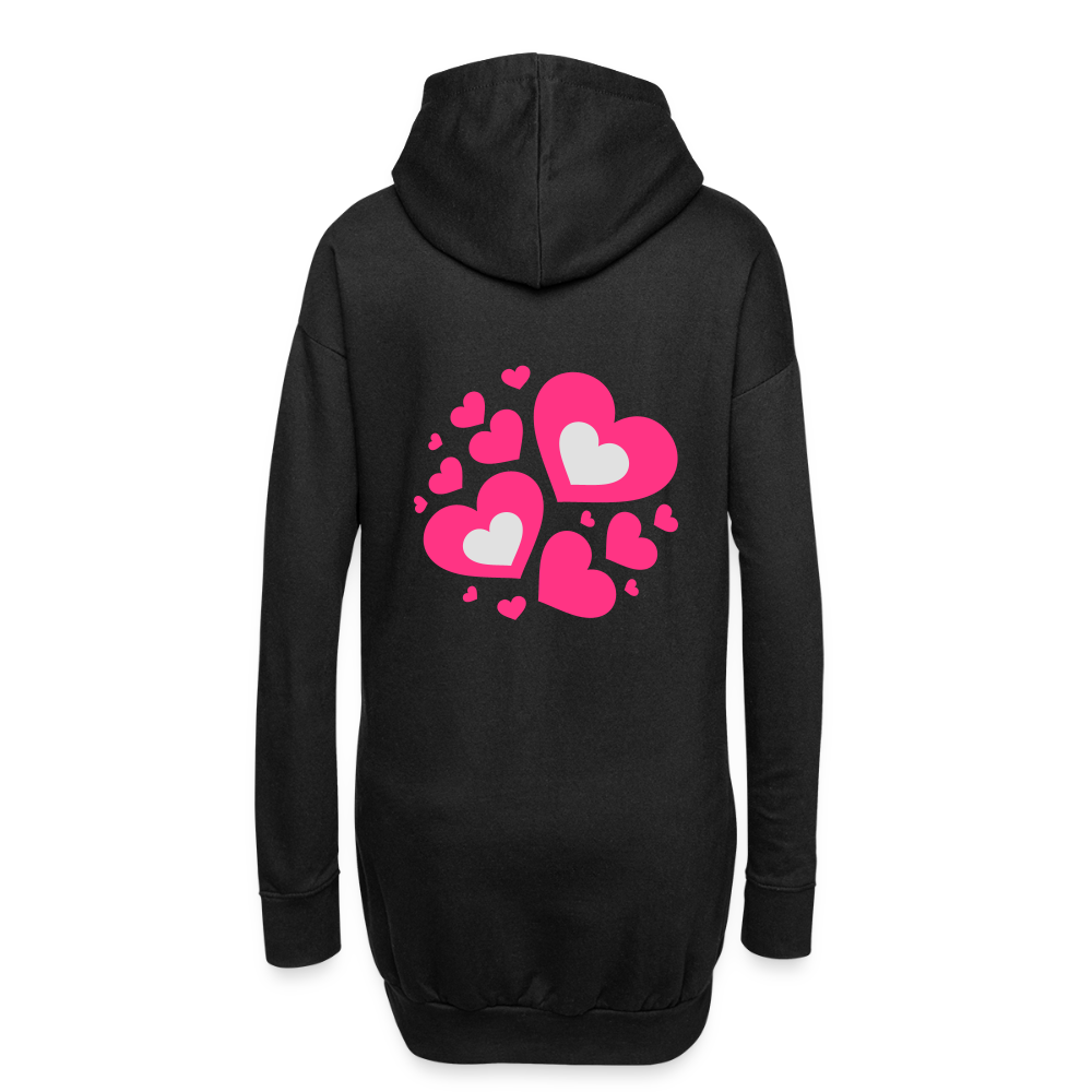 Hoodiejurk - zwart