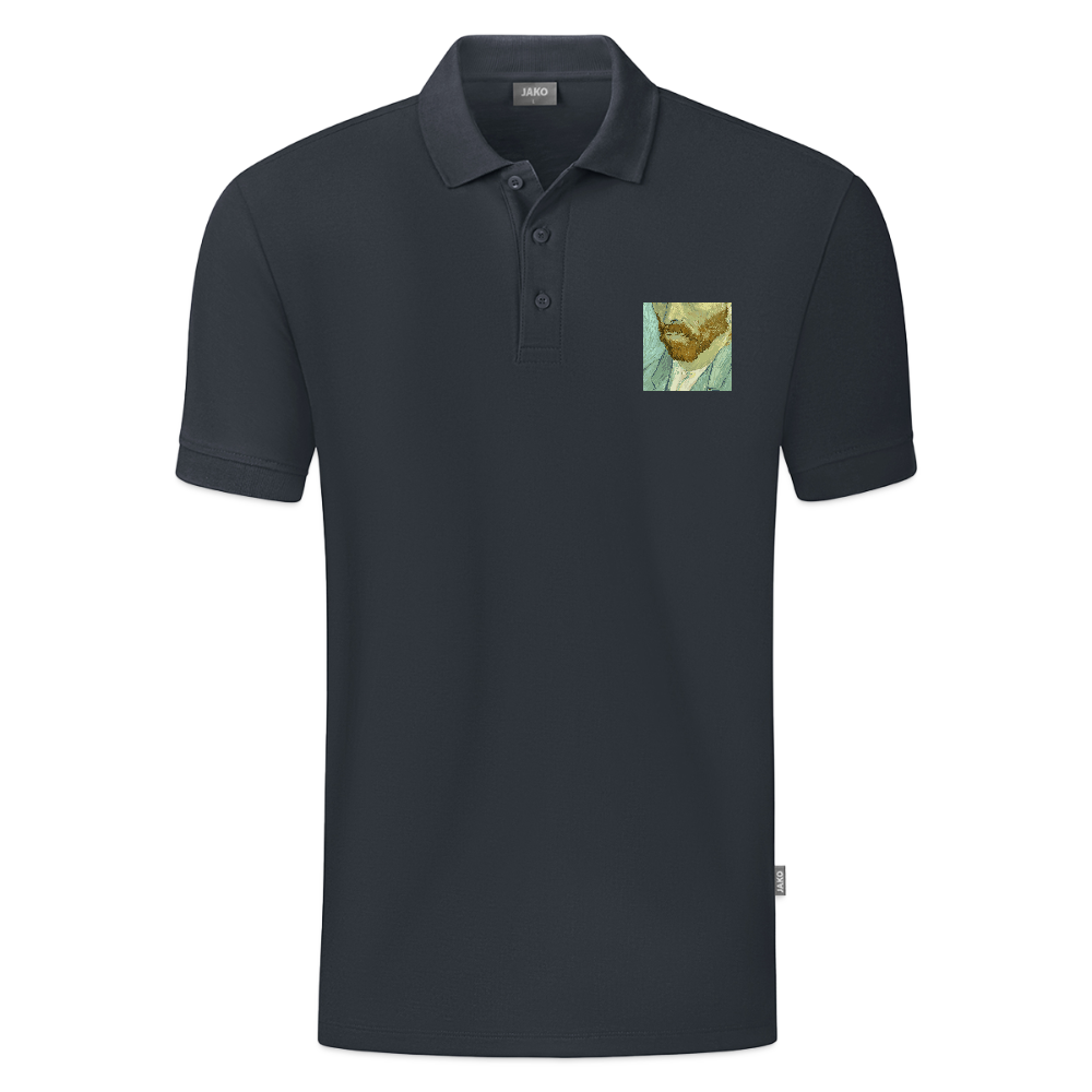 JAKO Mannen Polo Organic - houtskool