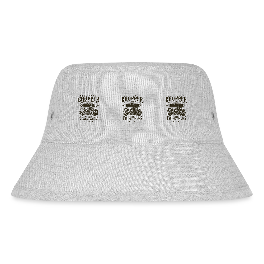 Stanley/Stella gerecyclede bucket hat - grijs gemêleerd