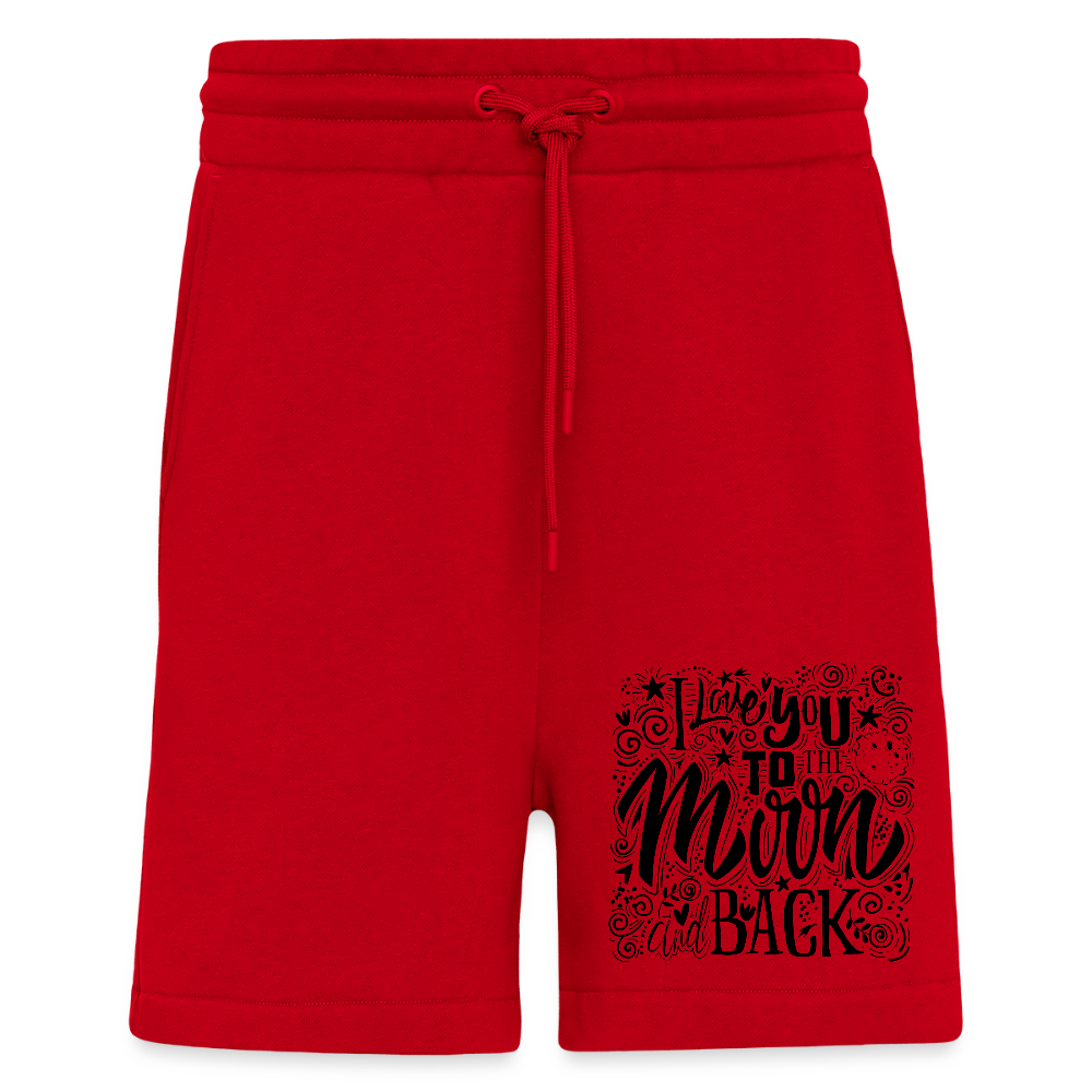 Organic relaxed shorts made in EU - rood