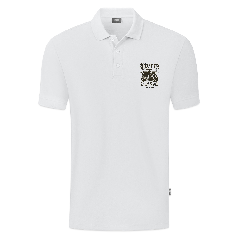 JAKO Mannen Polo Organic - wit