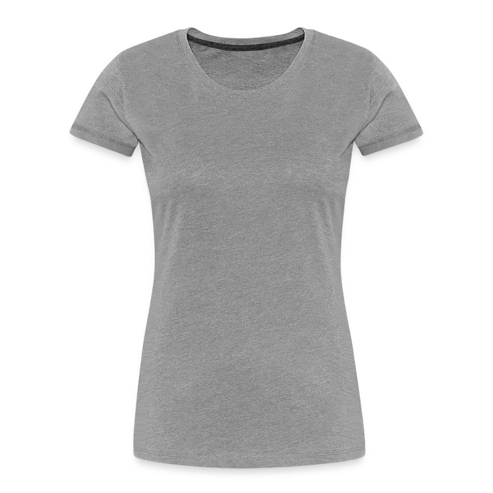 Vrouwen premium bio T-shirt - grijs gemêleerd