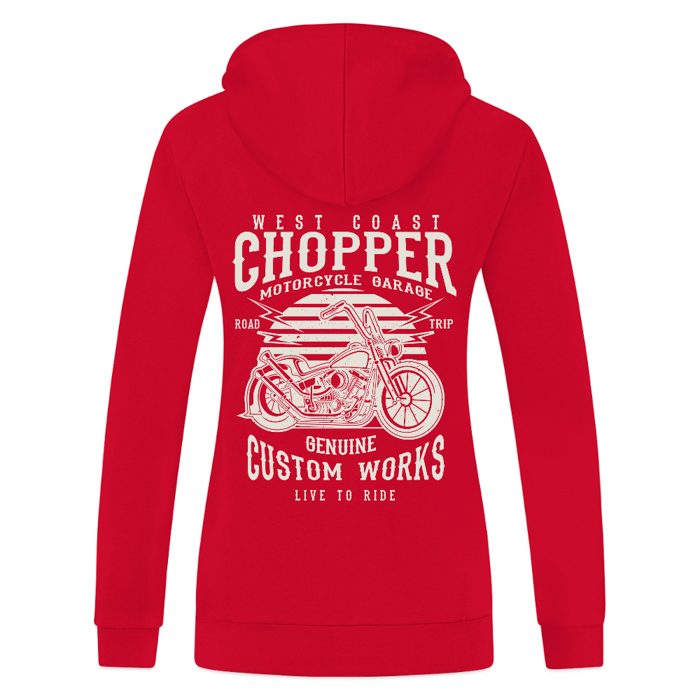 JAKO Vrouwen ziphoodie Organic - rood