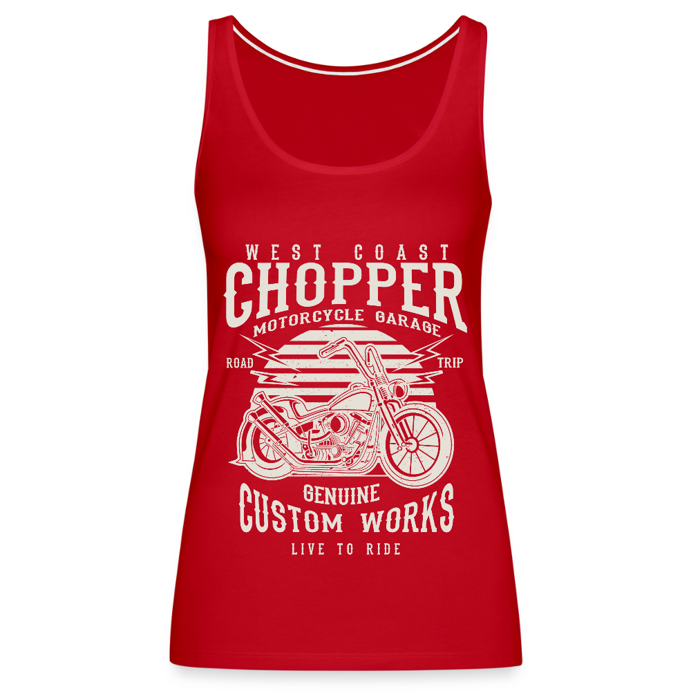 Vrouwen Premium tank top - rood