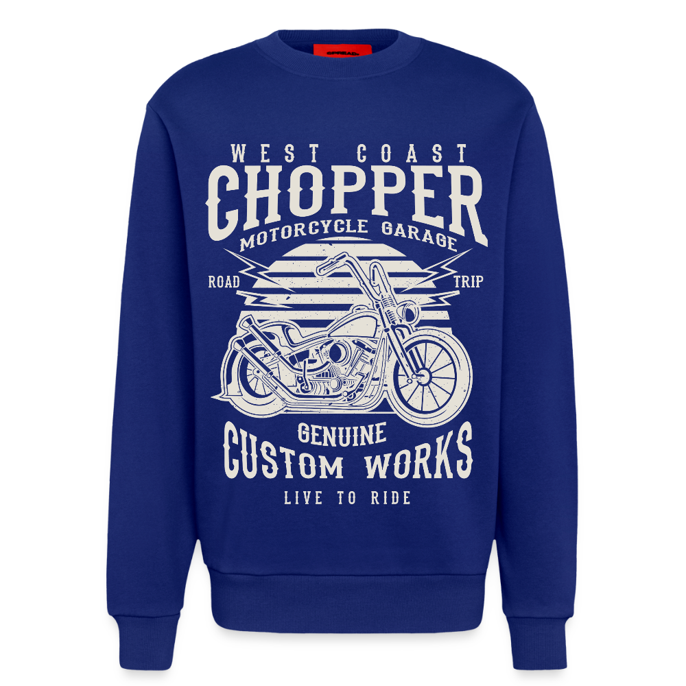 Organic relaxed crewneck made in EU - Iconic Blue