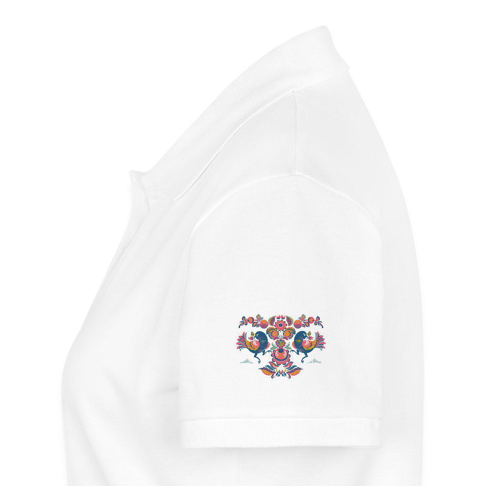 Vrouwen Premium Bio Poloshirt - wit