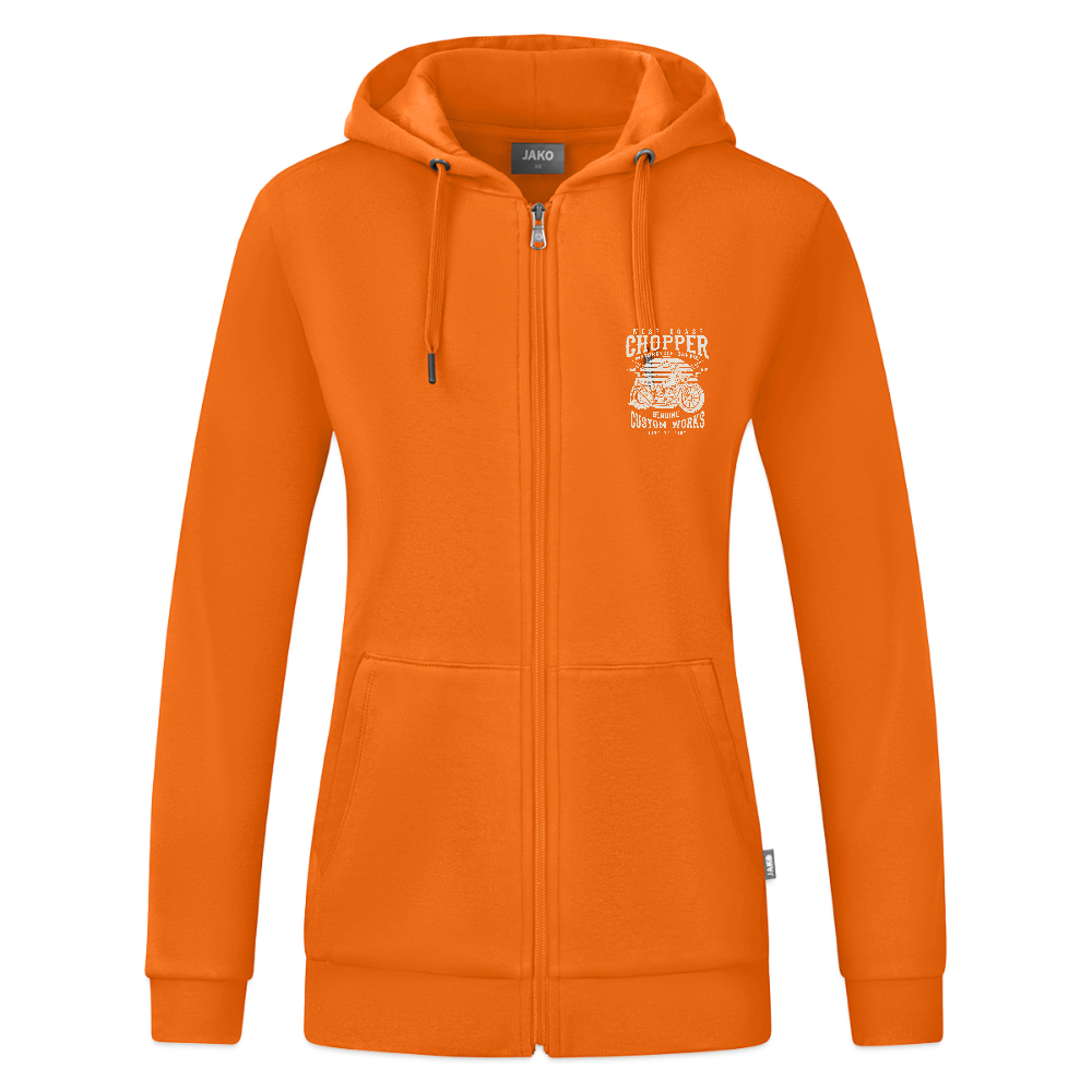 JAKO Vrouwen ziphoodie Organic - neonoranje