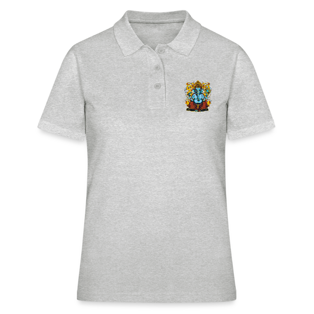 Women's Polo Shirt - grijs gemêleerd