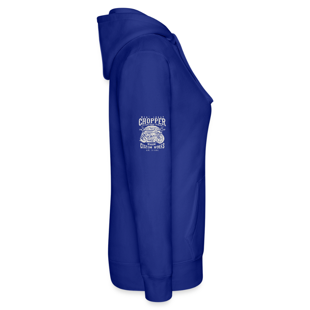 Vrouwenhoodie van Russell - koningsblauw