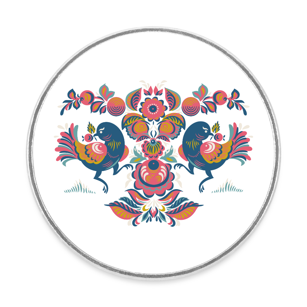 Ronde koelkastmagneet - wit