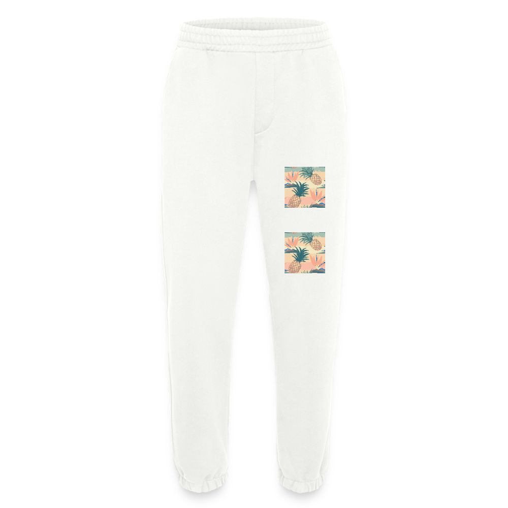 Heavyweight organic joggingbroek made in EU - OFF WHITE
