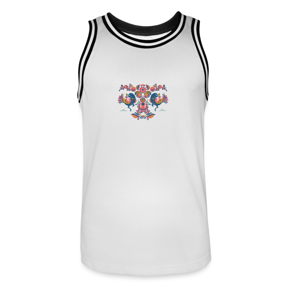 Mannen basketbal shirt - wit/zwart