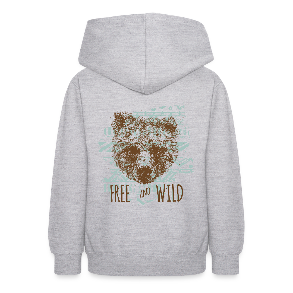 Teenager hoodie - lichtgrijs gemêleerd