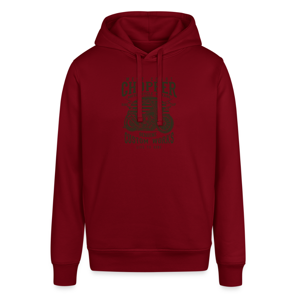 Uniseks bio-hoodie van Stanley & Stella - bourgognerood