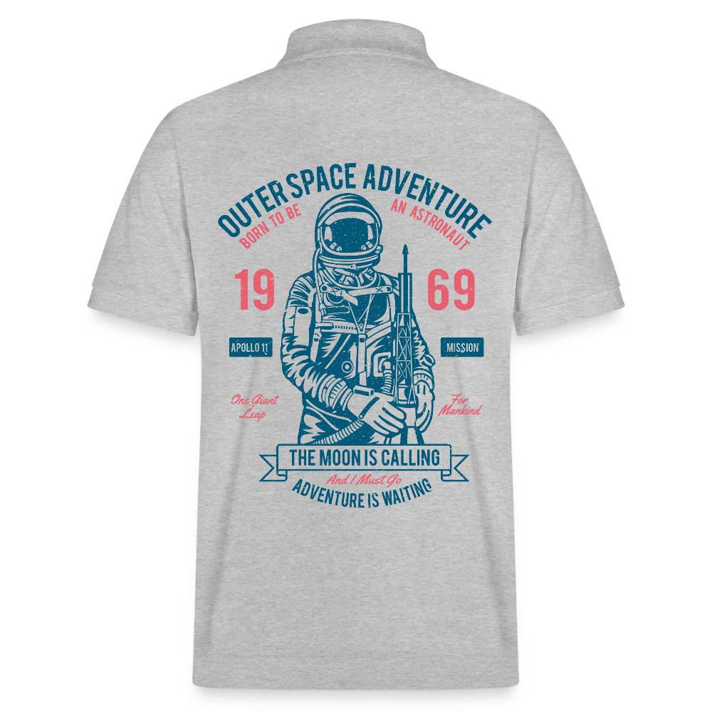 Stanley/Stella uniseks bio poloshirt PREPSTER - grijs gemêleerd