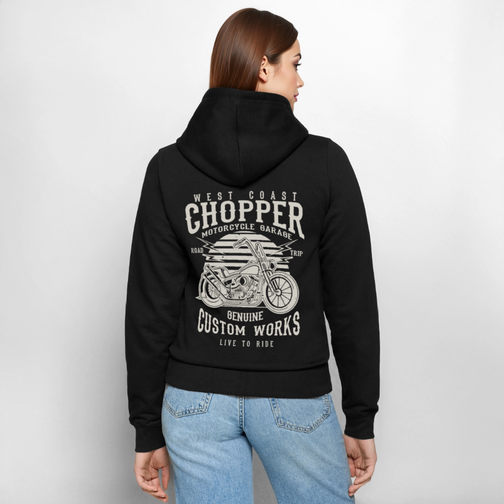 Vrouwen ziphoodie - zwart