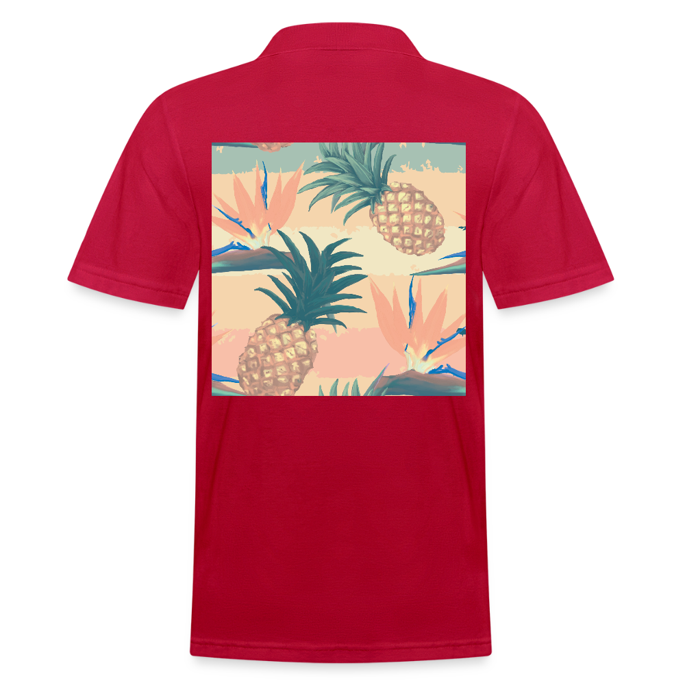 Mannen poloshirt - cherry red