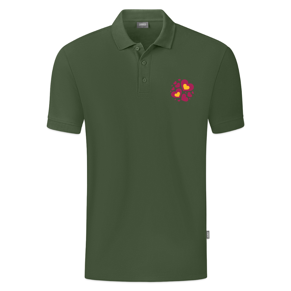 JAKO Mannen Polo Organic - dennengroen