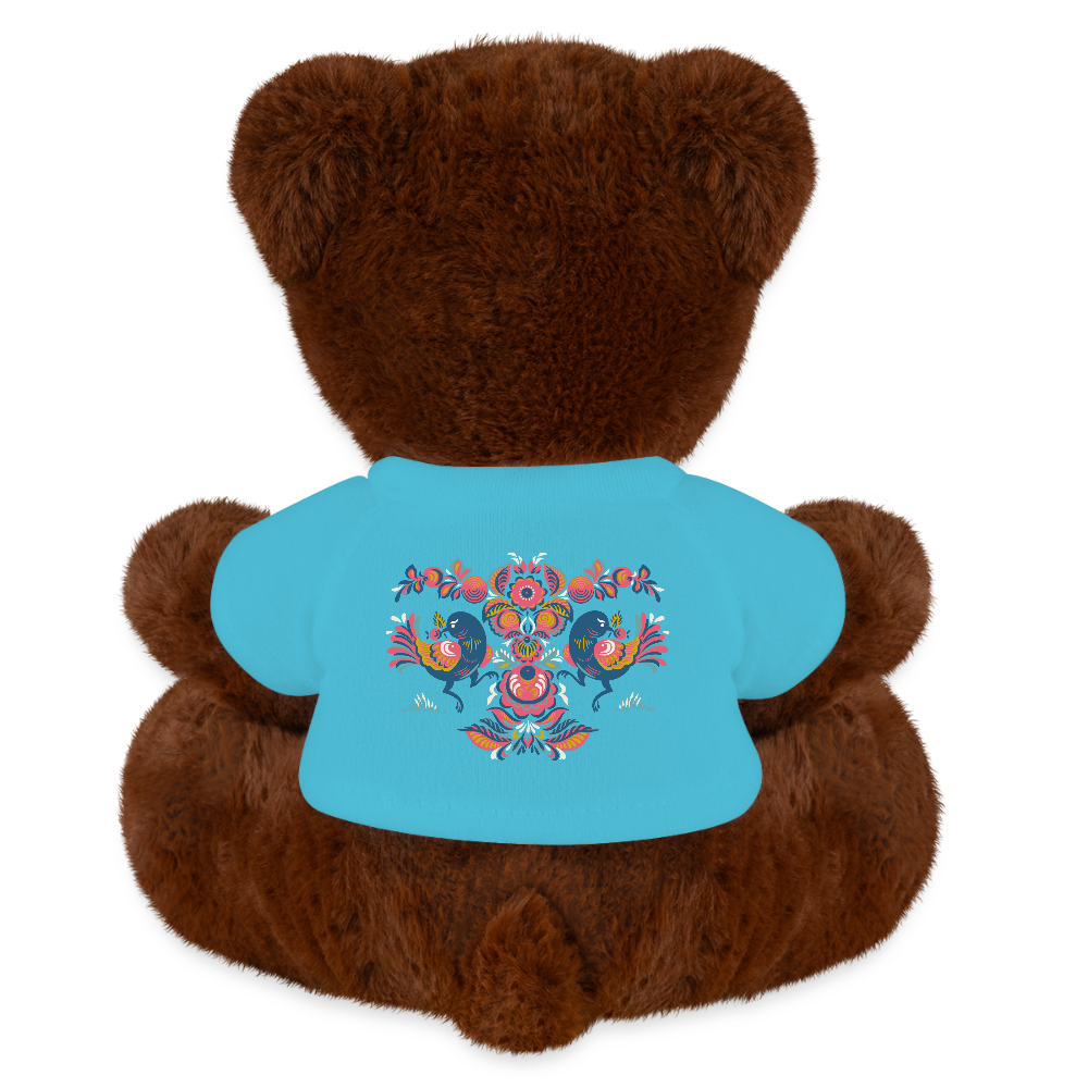 MiniFeet® RecycelBär® bruin - atolblauw