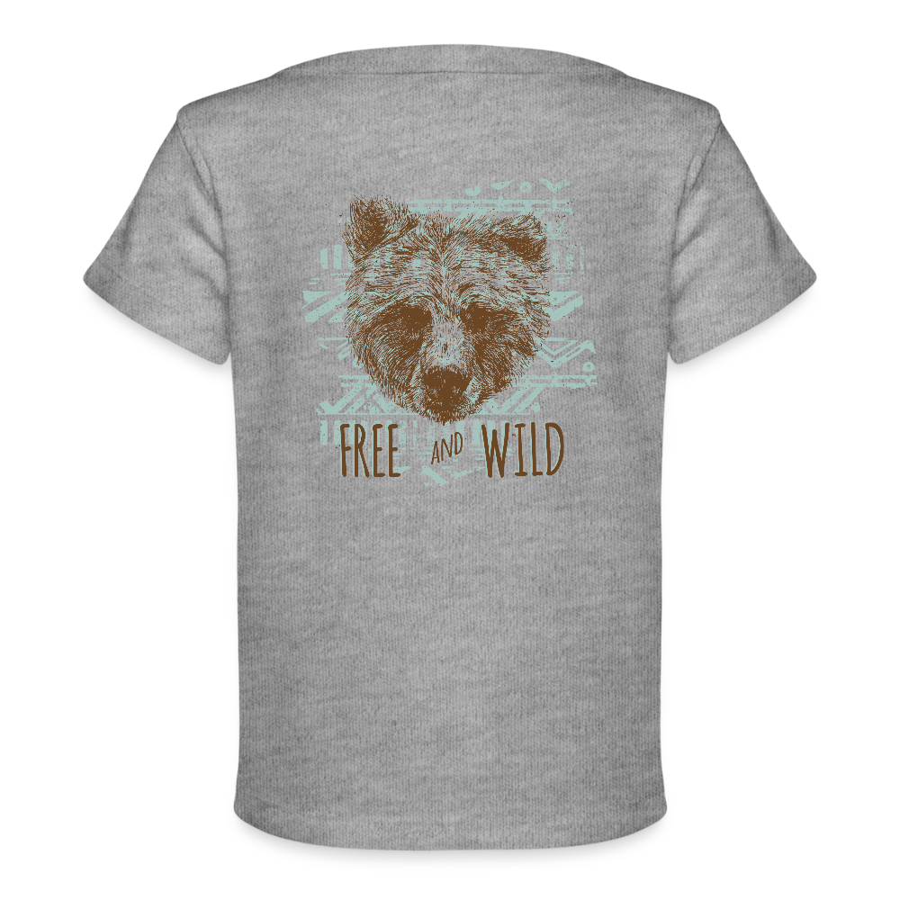 Baby bio-T-shirt - grijs gemêleerd