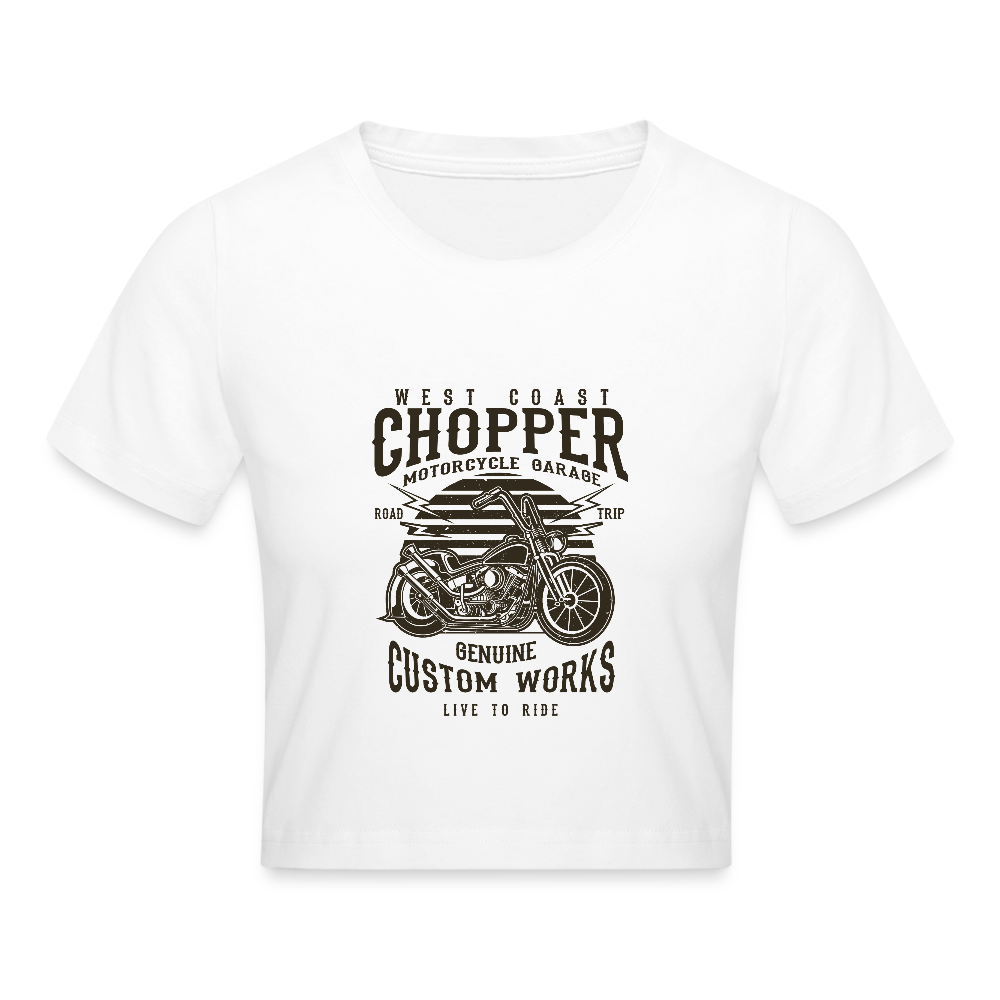 Cropped T-Shirt - wit