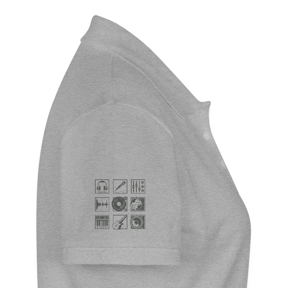 Vrouwen Premium Bio Poloshirt - grijs gemêleerd