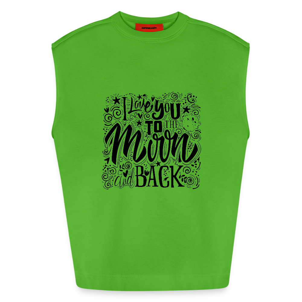 Heavyweight oversized organic tanktop made in EU Unisex - Apple Neon