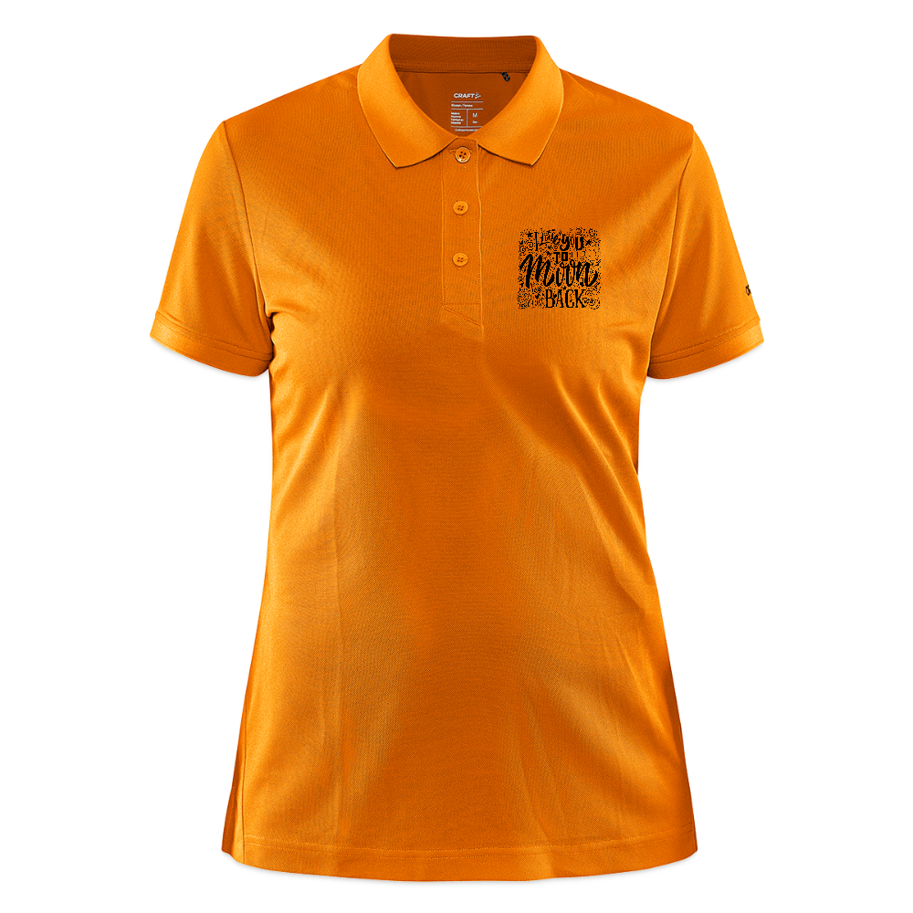 CRAFT Core Unify damespolo - lichtoranje gemêleerd
