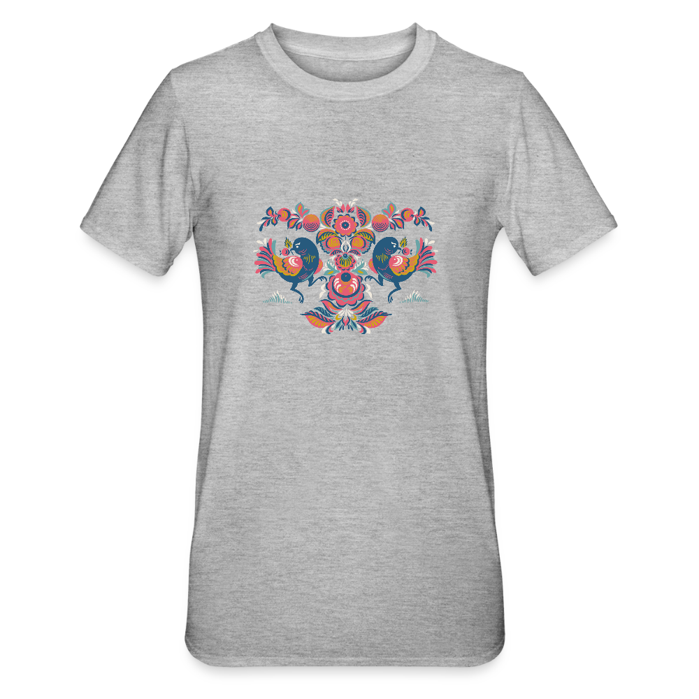 Unisex Polycotton T-shirt - grijs gemêleerd