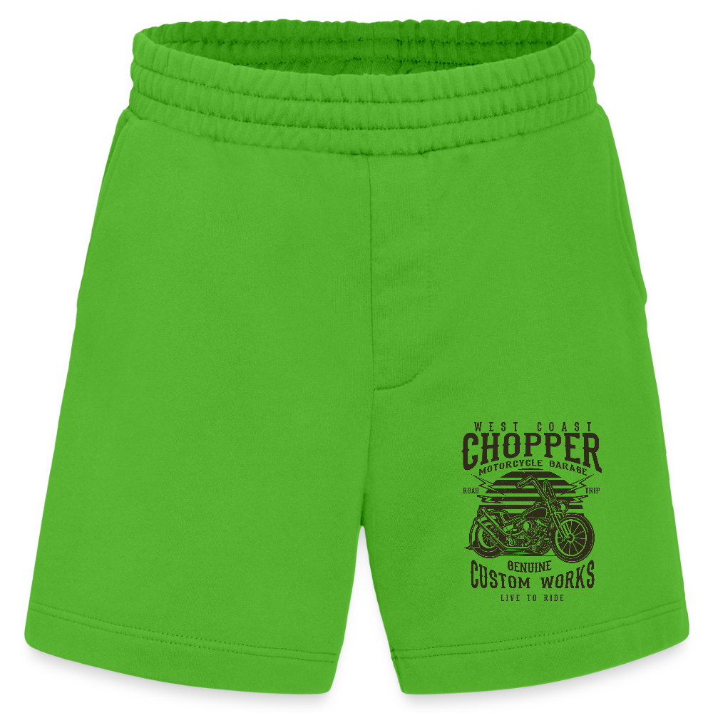 Heavyweight organic shorts made in EU - Apple Neon