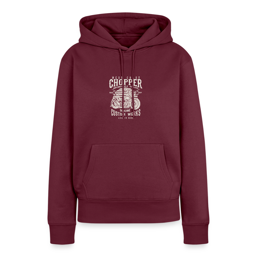 Vrouwen Premium hoodie - bourgondisch
