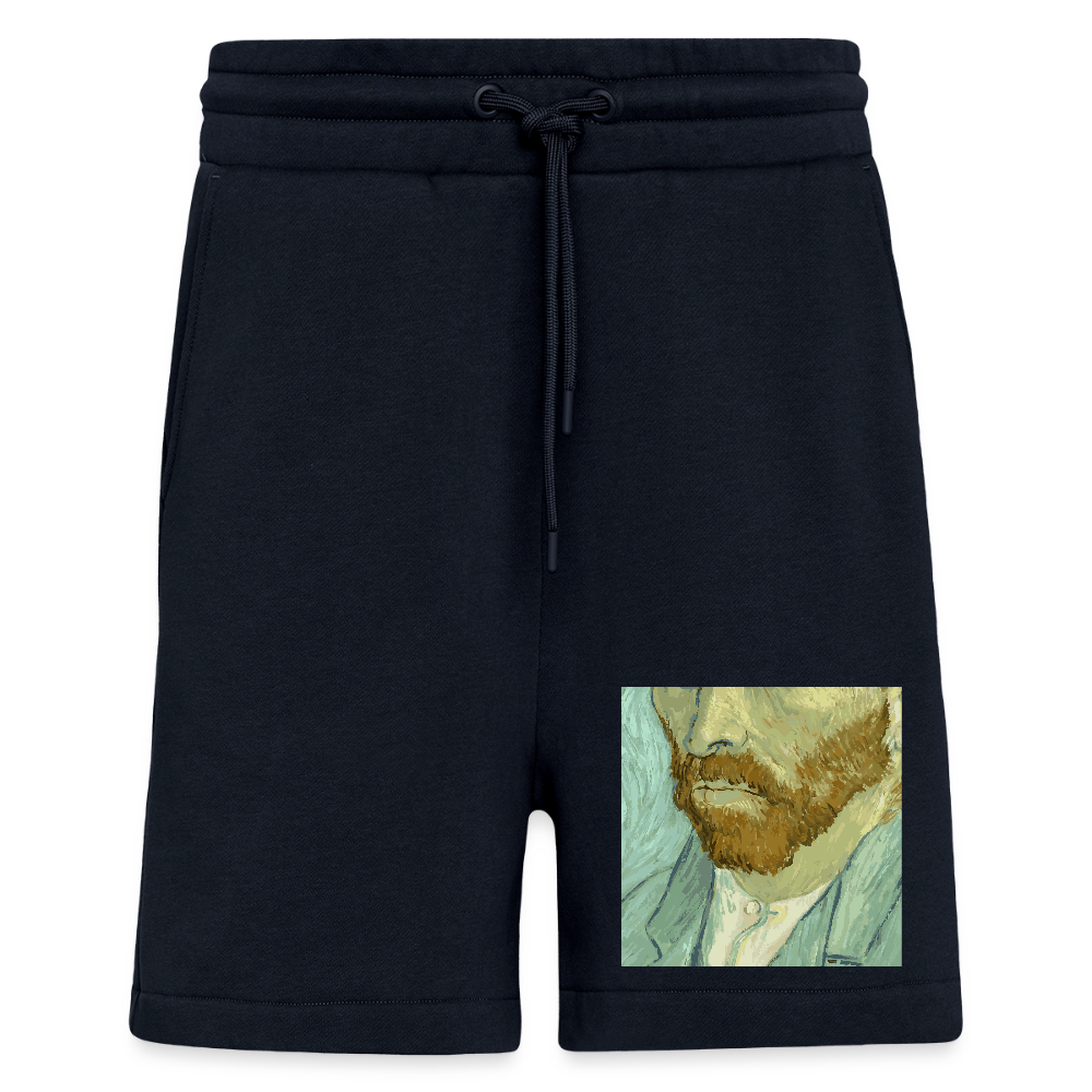 Organic relaxed shorts made in EU - DARK NAVY