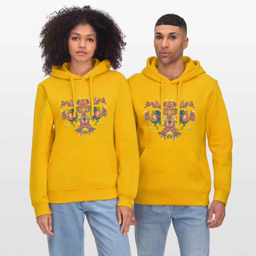 Stanley/Stella Uniseks bio-hoodie DRUMMER - spectraal geel
