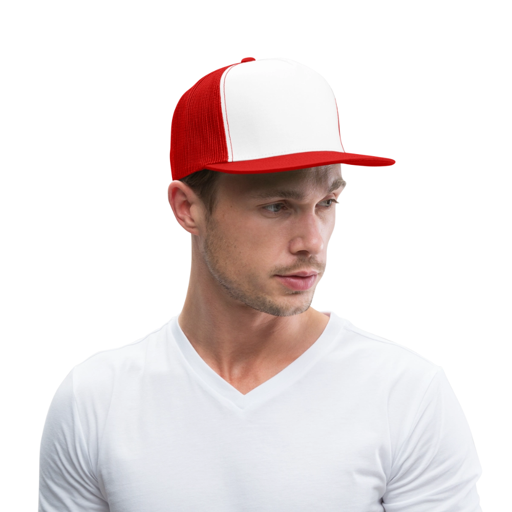 Trucker Cap - wit/rood