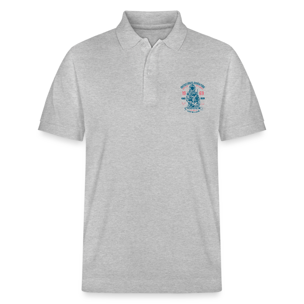 Stanley/Stella uniseks bio poloshirt PREPSTER - grijs gemêleerd