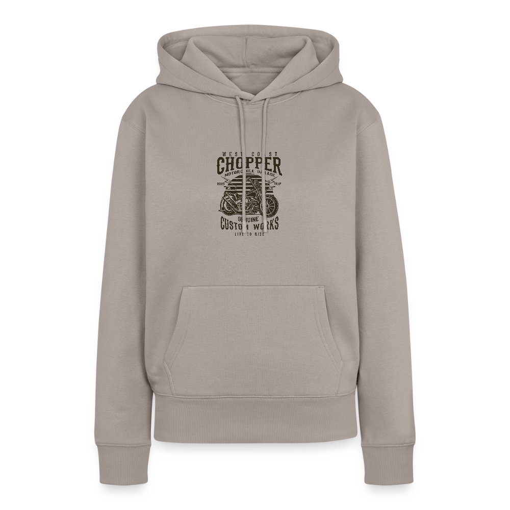 Vrouwen Premium hoodie - taupe
