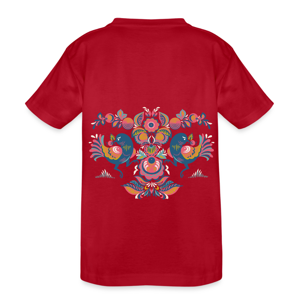 Kinderen Heavy Cotton T-shirt - wijnrood